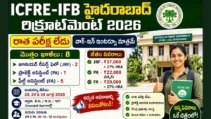 Hyderabad ICFRE-IFB Jobs