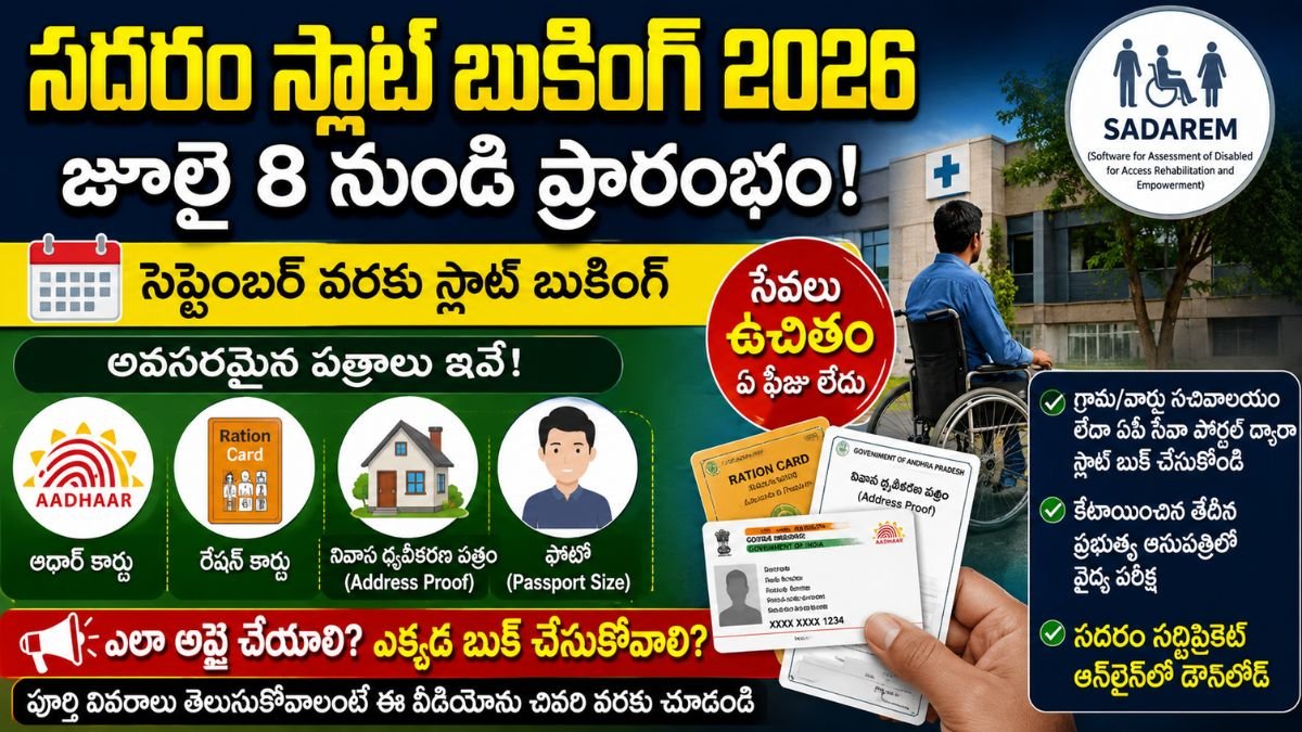 SADAREM Slot Booking